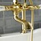Kingston Brass AE107T7 Deck Mount Clawfoot Tub Faucet, Brushed Brass AE107T7 - alternate 2